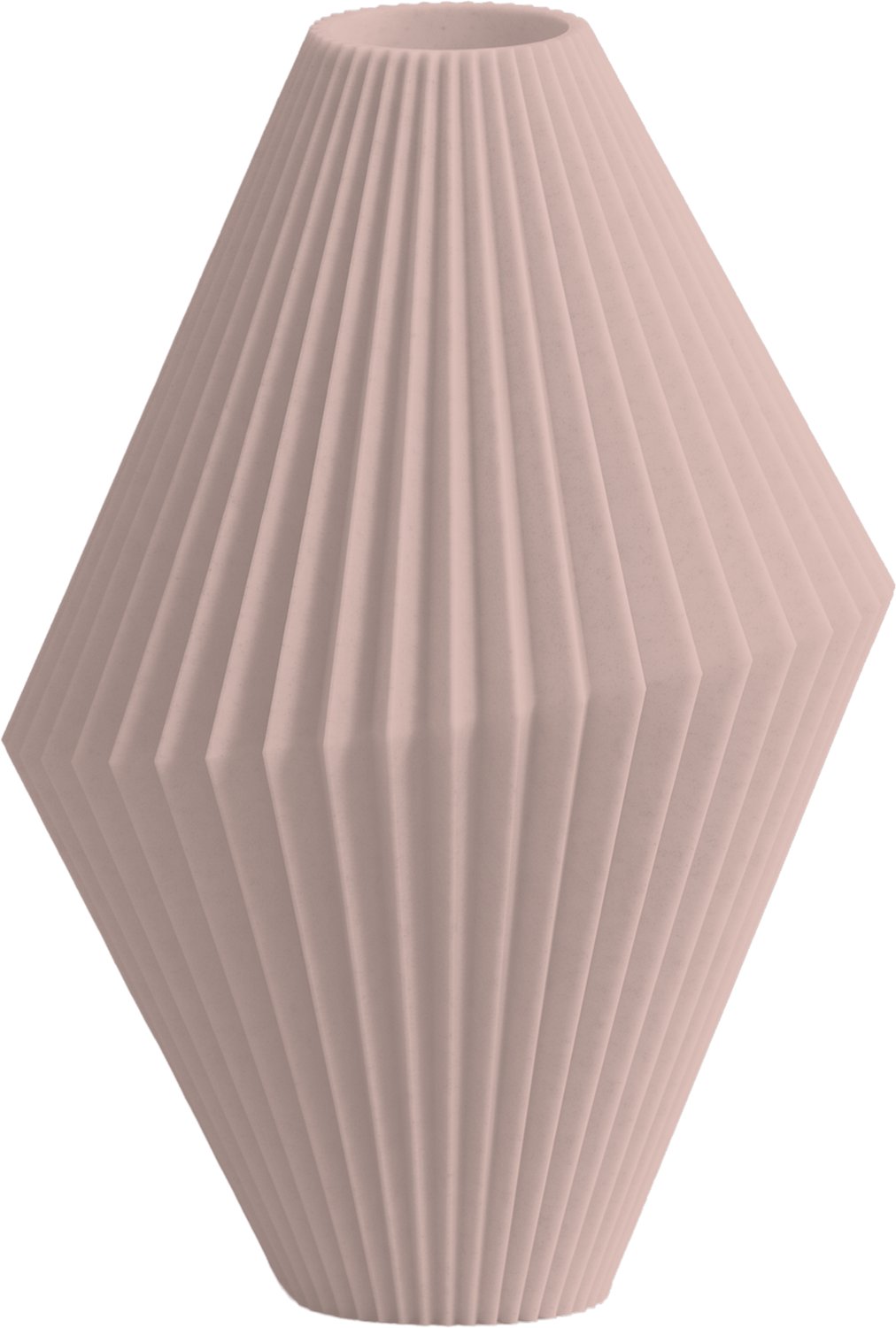 Layvo Milo Vaas - Bloesem - 20 cm - droogbloemen vaas - geometrische vaas - gerecycled plastic