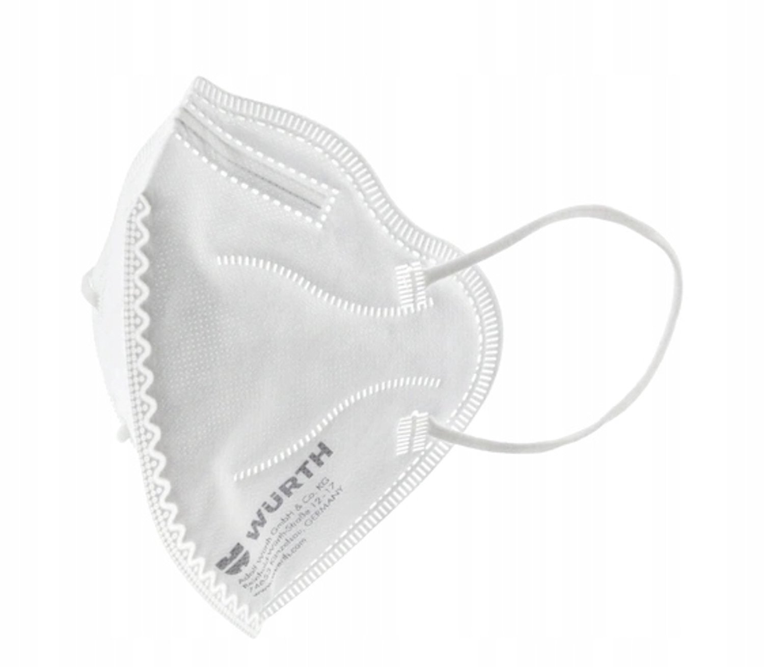 Opvouwbaar FFP2 stofmasker, wit, 25 stuks