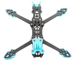 FPV-frame - Constructie van koolstofvezel - Voor drone racing - Lichtgewicht ontwerp - 5 inch - Blauw