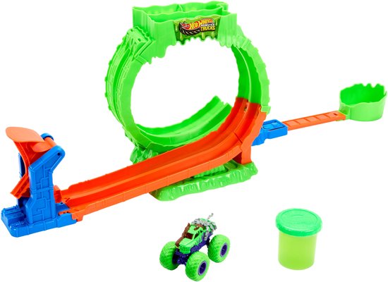 Hot Wheels Monstertrucks Gemuteerde Chaos Loopinguitdaging - Met Slime — afbeelding 3
