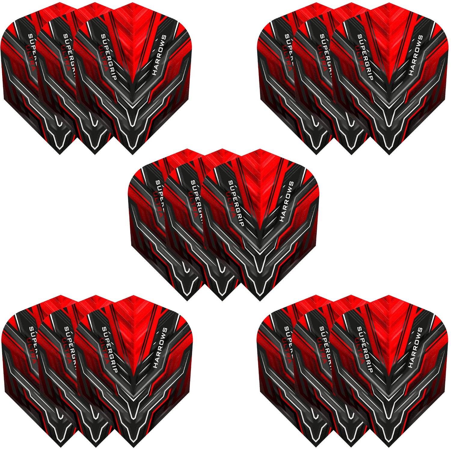 SUPERGRIP ULTRA FLIGHTS| Set van 5 premium extra sterke dart-vliegtas (15 vluchten)