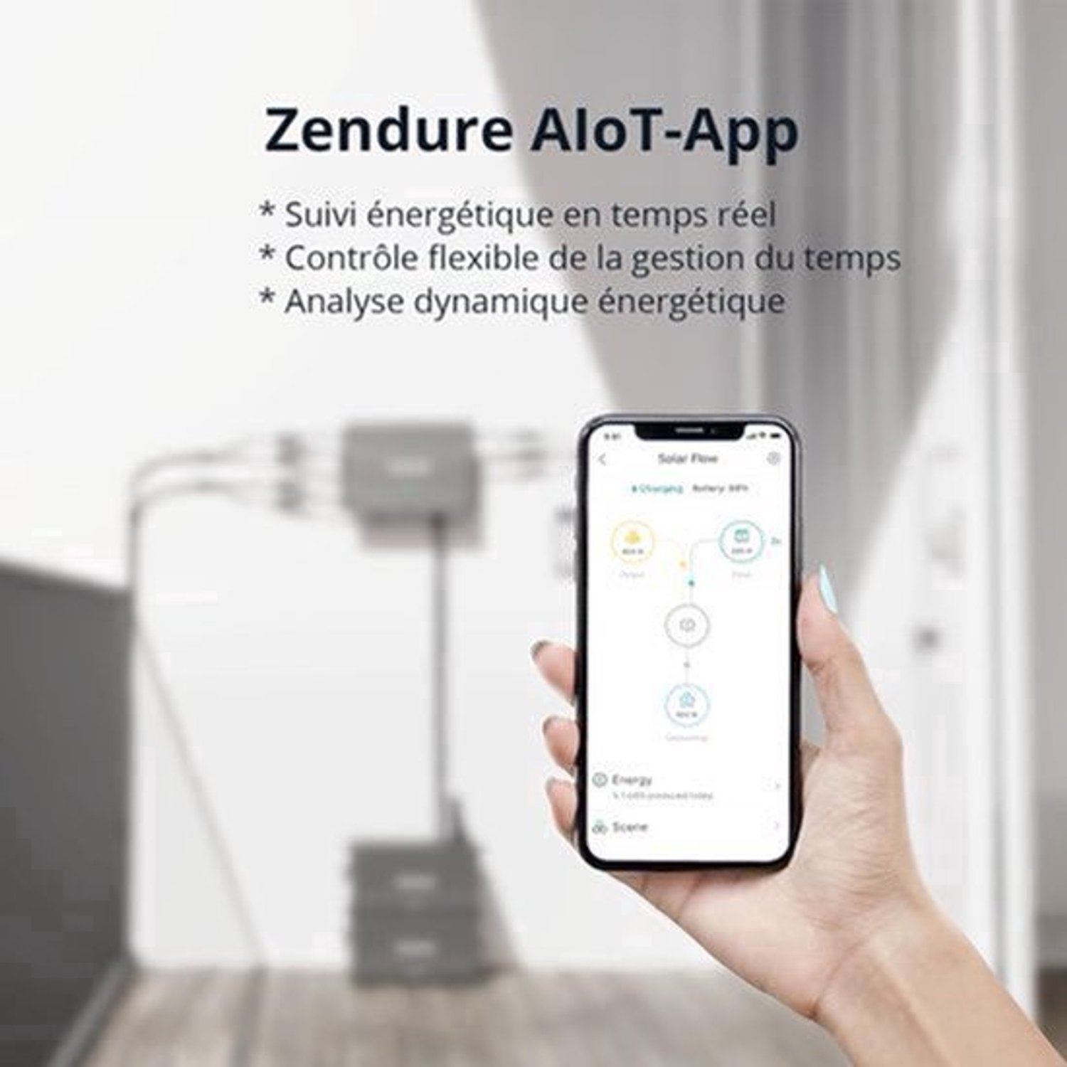 Balkonkrachtcentrale Solarflow Hub 2000 - 7680 Wh Uitbreidbare Capaciteit - 1800 W Zonne-energie - IP65 Waterdicht - Energie Opslag Systeem
