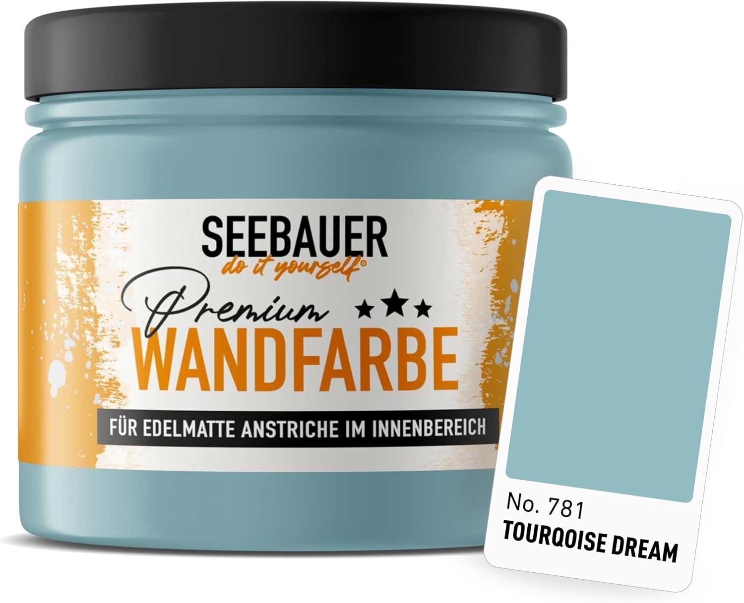 muurverf 300ML - turkoois - edelmat - zeer hoge dekkracht - ServiceTopper