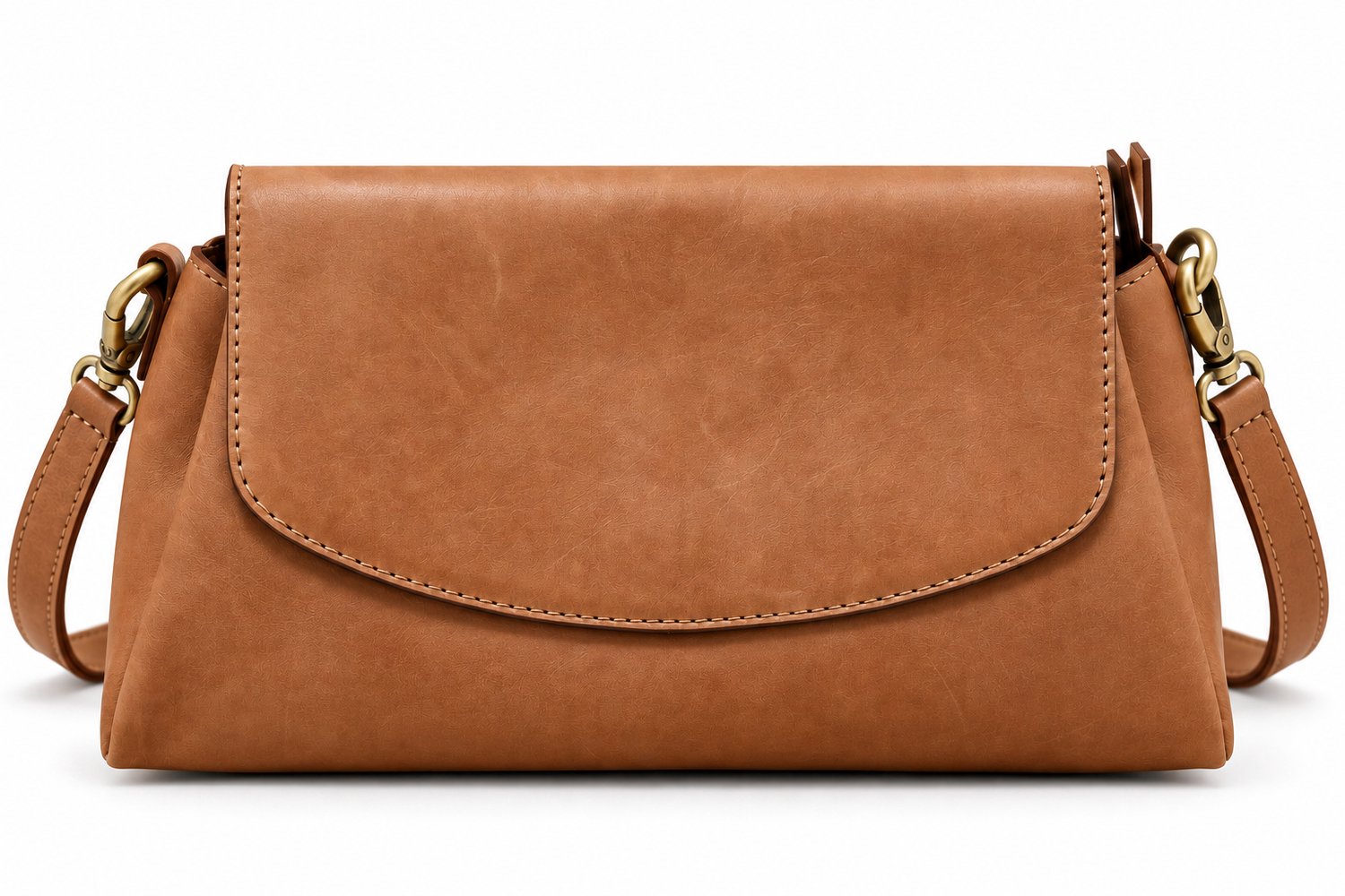 Bag2Bag Leren Compact Stijlvol en Ruim Schoudertasje Inari Mushroom