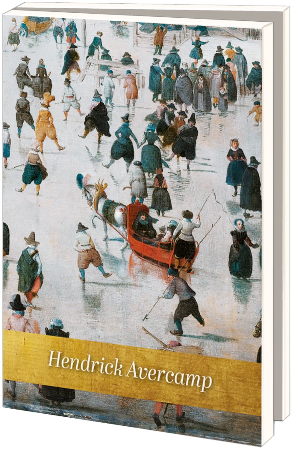 Kerstkaarten 10x - Kaartenmapje met env, groot: Hendrick Avercamp, Rijksmuseum Amsterdam - 2x5 motieven