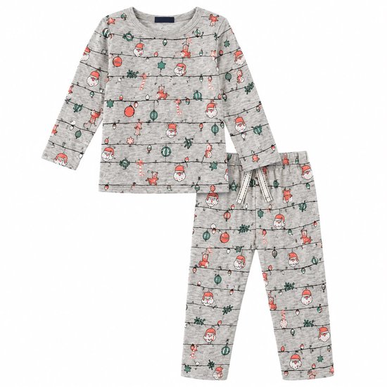 Baby kerstpyjama rendier en kerstman