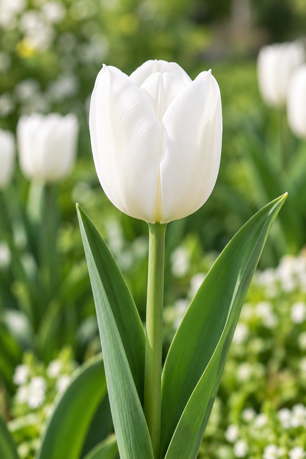 Tulp Royal Virgin - 100% biologische bloembollen - prachtige witte tulp - 15 stuks