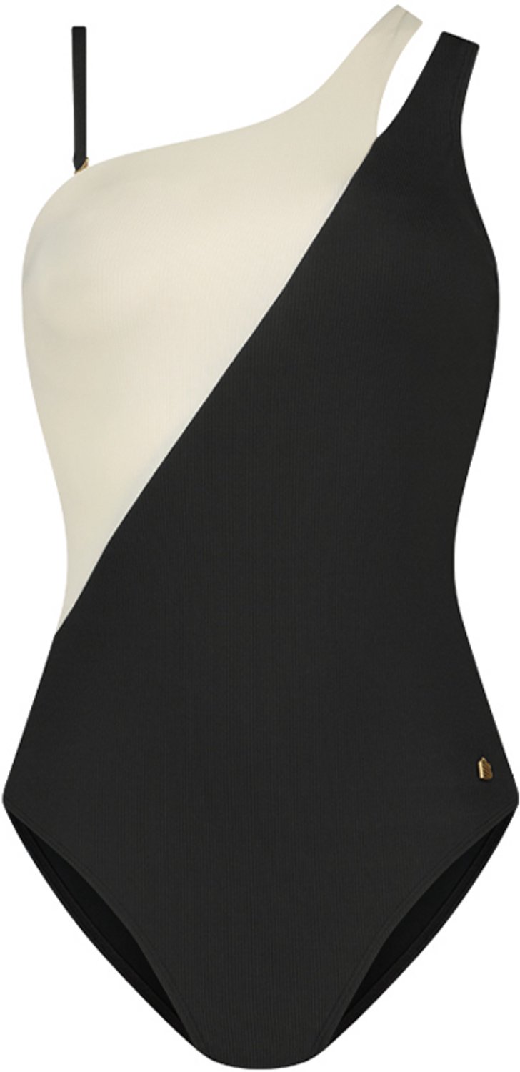 Cyell Vanilla & Black Dames Bikinitop – Zwart/Wit – Maat 36C – Dames Badmode