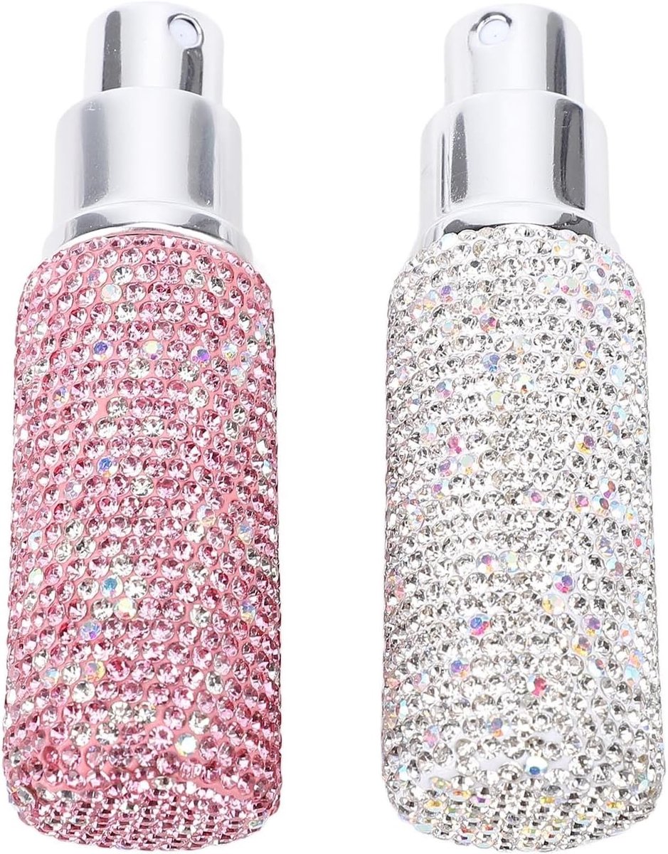 Herbruikbare Refillable Travel Spray Fles voor Parfum, Essentiële Olie en Lichaamspray - 2 Stuks met Elegant Ontwerp