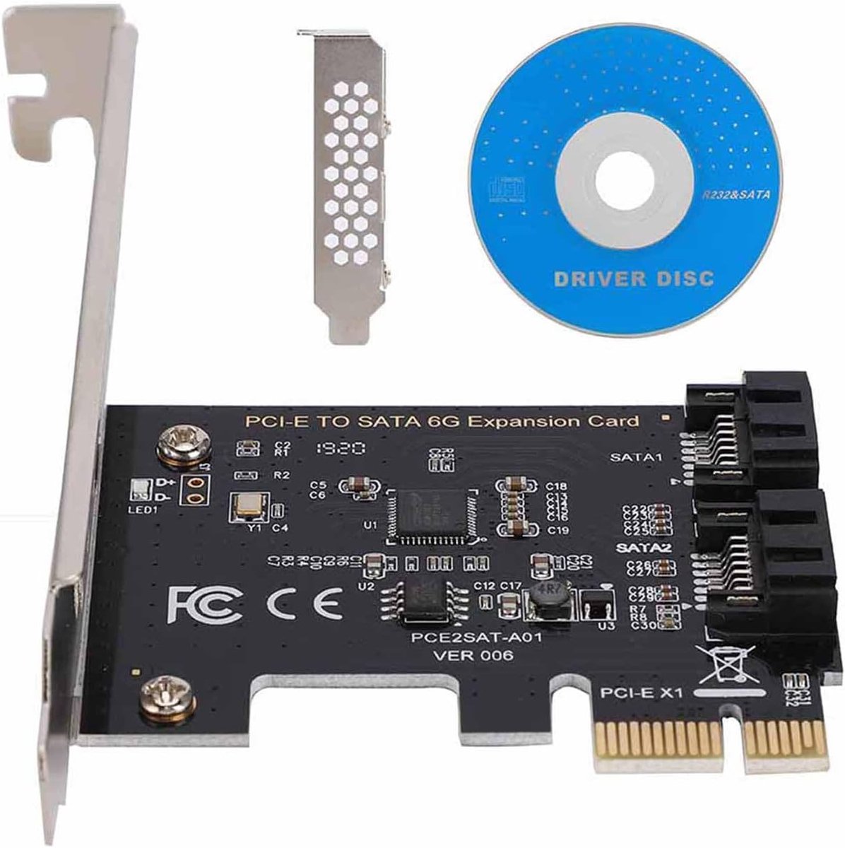 Scsi-controller 15×13×2 Pci E-Kaarten Pci Naar 3. 0 2 Poort Iii 6gbps Uitbreidingsadapterkaarten Grafische Kaarten Sata3 Man Vrouw