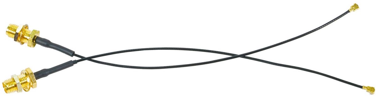 2 Pack U.FL IPX IPEX naar SMA RP-Female Bulkhead Coaxkabel 1.13mm IPEX Antenne Verlengkabel 15CM (6") voor WiFi Router Antenne Draadloze Netwerkkaart