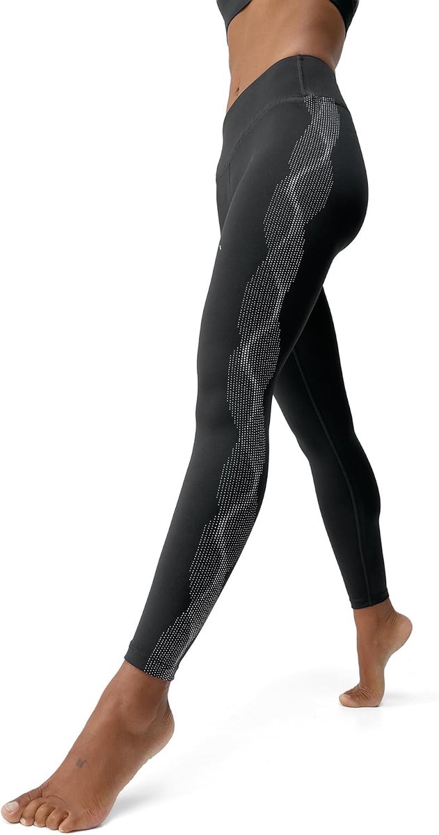 Kishi-Legging Voor Dames, Middelhoge Taille, Prestatietraining, Hardlooptraining, Athleisure-Legging, Middelhoge Taille, Volledige Lengte