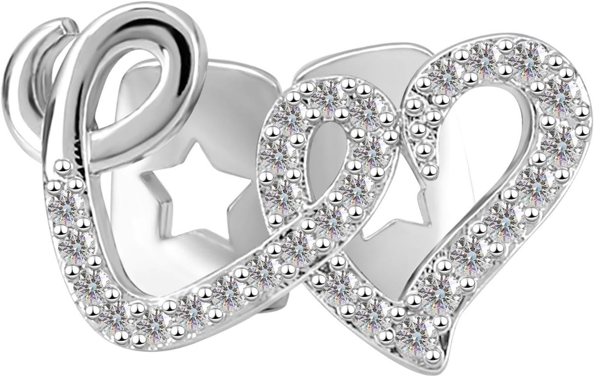 Grillz, Kucheed Bling Hartvormige Kruistanden Grills Cap, 18K Vergulde Hip Hop Top Tandensieraad, Trendy CZ Tanddecoratie voor Mannen en Vrouwen, Glanzende Rapper Kostuum Feestaccessoires (A1)