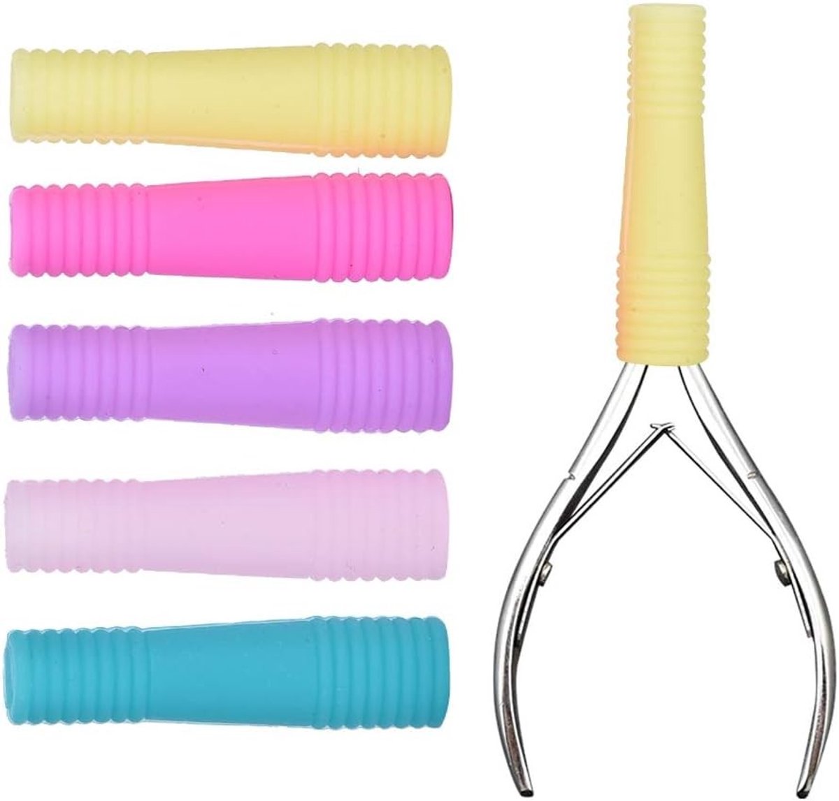 Set van 10 Stuks Silicone Beschermhoes voor Nagelverzorging en Cuticle Scharen - Ideaal voor Dode Huid en Manicure Tools