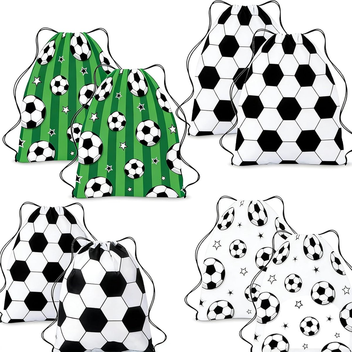 15 stuks, voetbalfeest, trekkoord, rugzak voor kinderen, feestcadeauzakjes, kinderverjaardag, gymtas, gastgeschenken, feestzakjes, benodigdheden