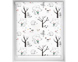 Easy jaloezie zonder boren, bedrukt, lichtdoorlatend, digitale druk, Into The Wood, 130 x 150 cm (breedte per hoogte), stofmaat 127 x 145 cm