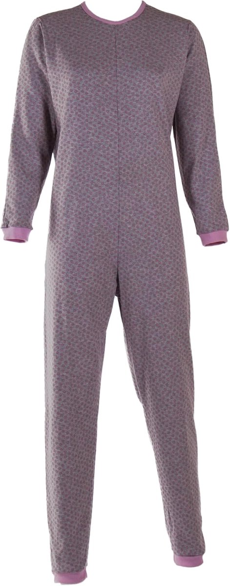 Pyjama voor volwassenen, 100% katoen, geriatrische pyjama met ritssluiting op de rug voor senioren, comfortabele gezondheidskleding, gemaakt in Italië