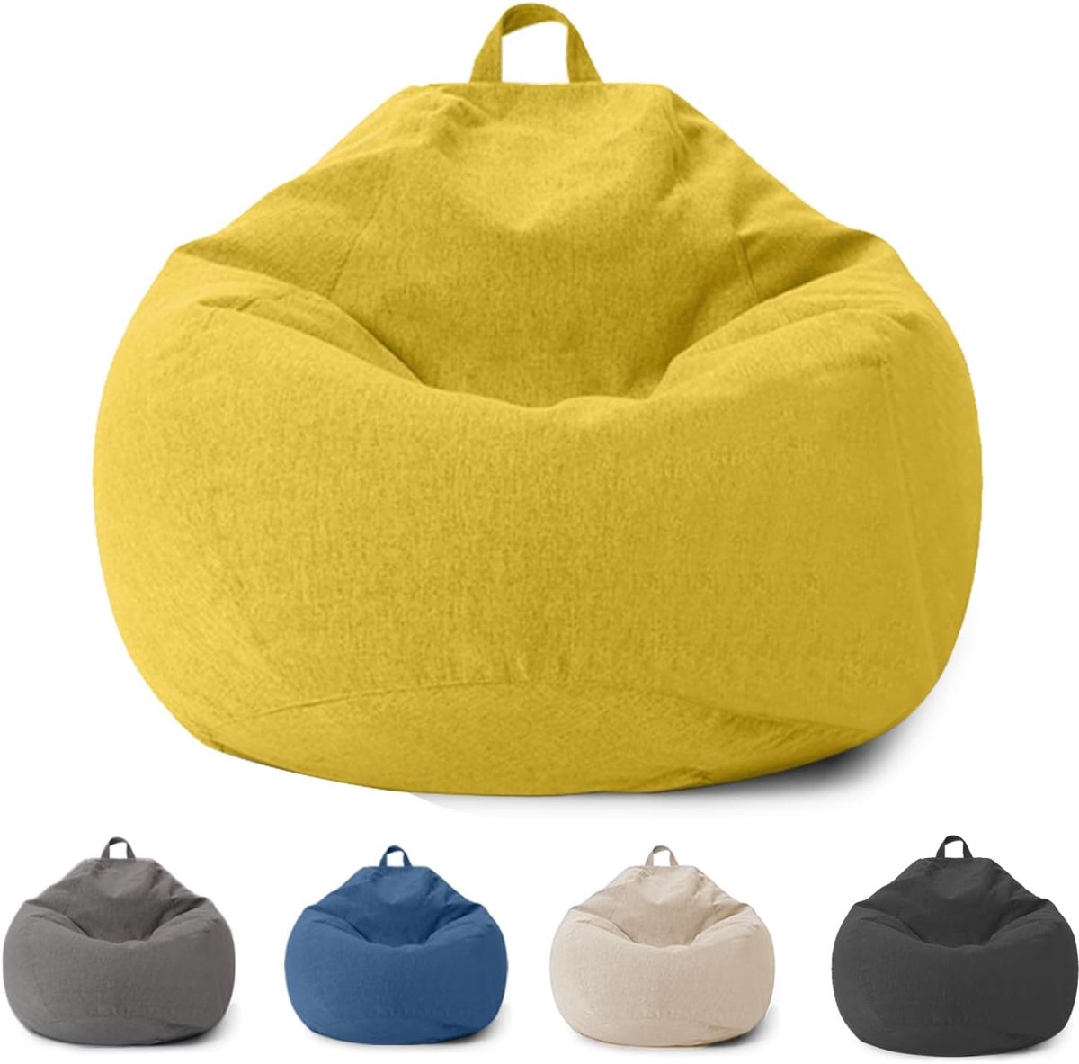 Zitzak voor Kinderen en Volwassenen - Zitzakhoes zonder Vulling, met Rits, 100 x 120 cm, Zakstoel voor Slaapkamer, Kantoor, Woonkamer, Terras