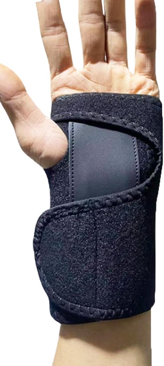 (linkerhand), polssteun met carpaal tunnel voor mannen en vrouwen, met metalen rails voor carpaal tunnel, polsbandage voor pijnverlichting voor carpaal tunnel, verstuikingen, trend