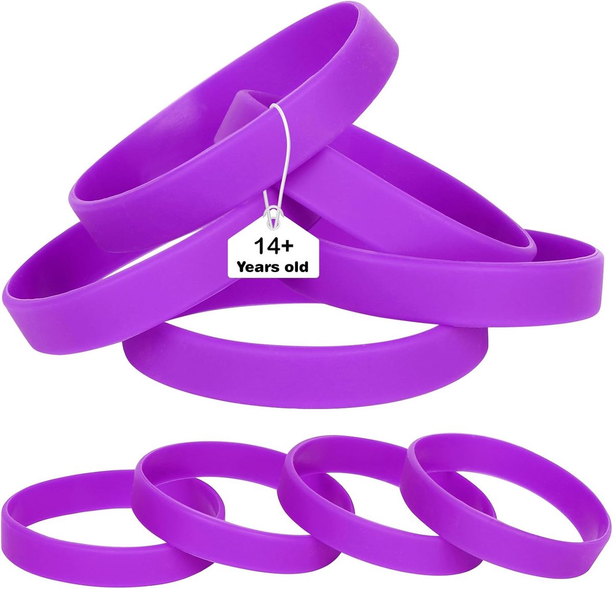Elastische siliconen armbanden, rubberen armbanden voor feestsets voor heren en dames
