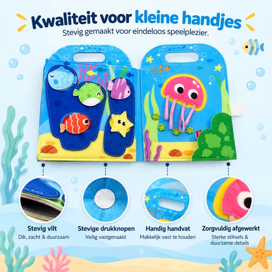 Busy Board Boek - Montessori Speelgoedboek 2 jaar 3 jaar- Activiteitenboek Boerderij en Dieren - Sensorisch Speelgoed 2 jaar - Montessori Speelgoed Meisjes 18 maanden tot 3 jaar Jongens -Sinterklaas cadeautjes - Kinderspeelgoed voor Onderweg van Merkloos — afbeelding 3