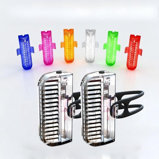 Spaakverlichting Fiets - 2x Fiets spaak LED verlichting - Waterdicht - 12 Knippermodi - USB oplaadbaar - Spaakverlichting met bewegingssensor - kinderfiets - fiets wieldecoratie - multicolor - fietsverlichting - Voor Kinderen, Volwassenen en E-bikes — afbeelding 5