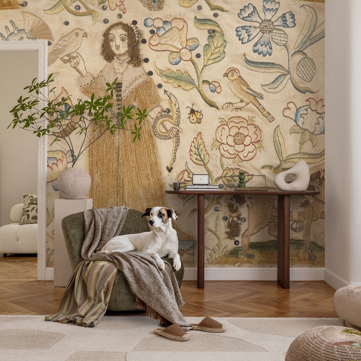 Coloray Vliesbehang - Bruin Snellijm Behang - 104x70 cm - Kleurrijke Natuur Fotobehang Vlies - Woonkamer behang Deel - Muurschildering - Woonkamer behang