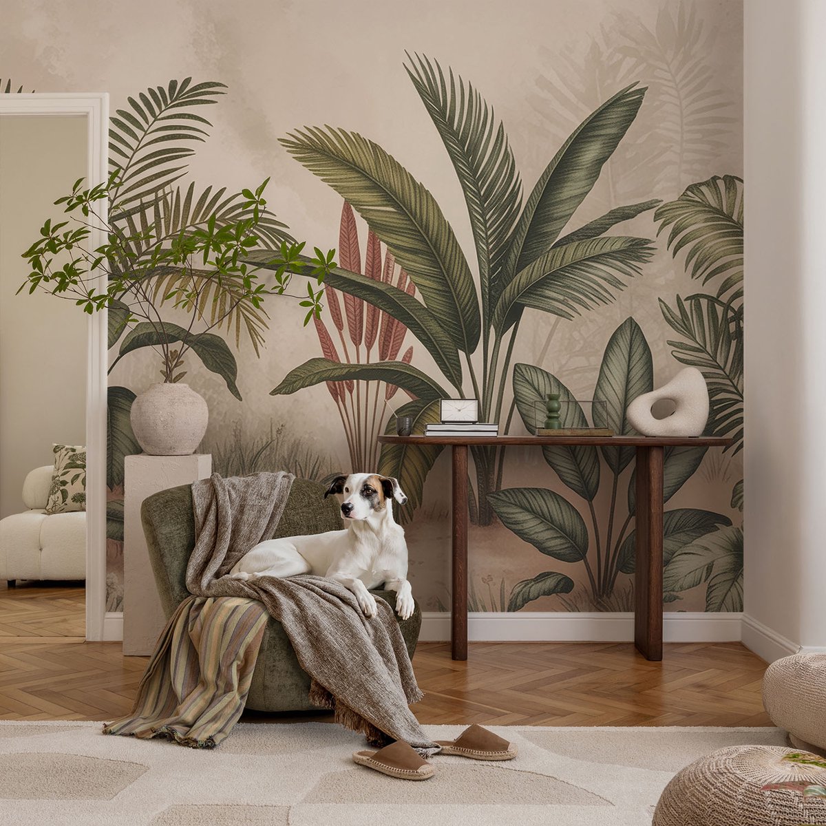 Coloray Vliesbehang - Groente Snellijm Behang - 104x70 cm - Plantmotief Fotobehang Vlies - Hal behang Bloemen En Planten - Muurschildering - Woonkamer behang