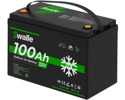 Swalle Powerstation -Natrium Ion Batterij 12V 100Ah 1200Wh – Lange Levensduur 4000 Cycli – Energieopslag voor Zonnepanelen, Camper en Off-grid Systemen