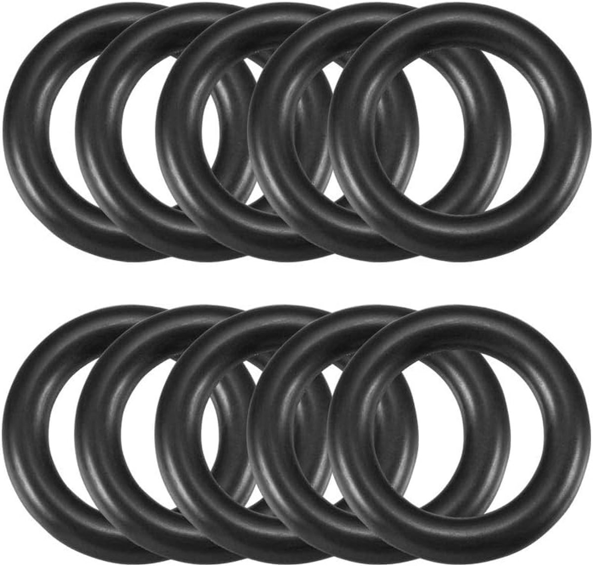 4mm x 22mm Zwart Rubber afdichting O Ring Seal Washer Grommets 10 Stks