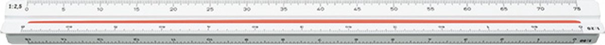 M+R - Schaalstok - Architecte 2 - Schaal 1:100 1:250 1:400 1:200 1:300 1:500 - MR-16320070