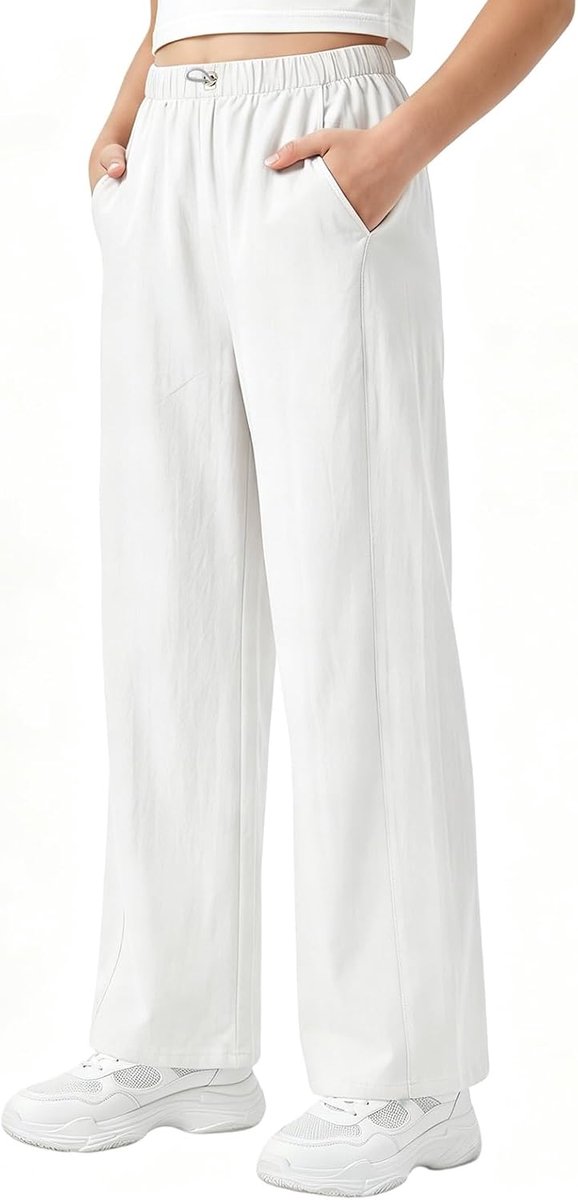 Broek Meisje Kinderen Waterdicht UPF 50+ Baggy Broek Met Verstelbare Elastische Taille Comfortabel Ademend Zomer Casual Joggingbroek Outdoor Lichte Regenbroek Voor Tiener 5-15 Jaar