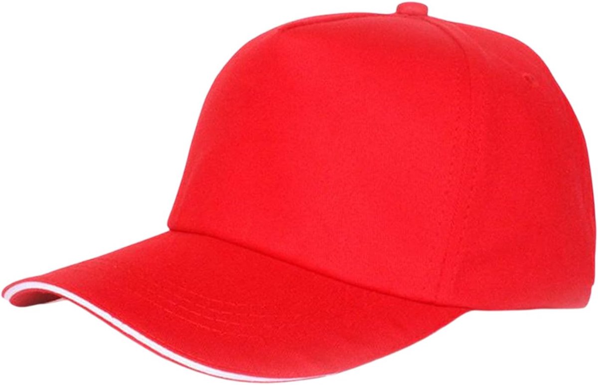 Honkbalpet voor dames en heren, baseballcap, 5 panelen, uniseks, verstelbaar, ademend, baseballpet, sportpet