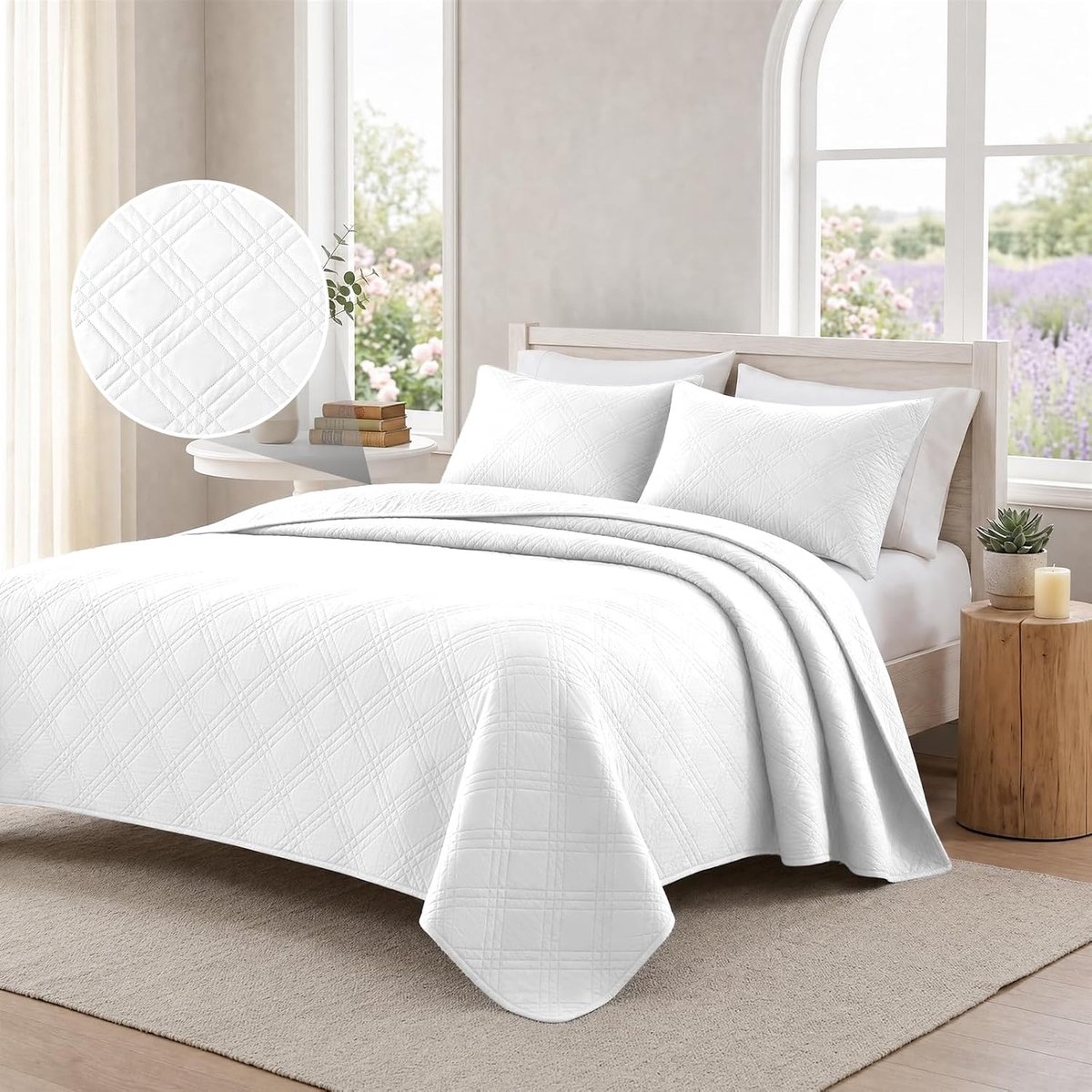 Ademend Beddensprei, 180x260cm, Dun Gewatteerd Beddensprei, Universeel Effen Dubbelzijdig, Zacht En Slijtvast, Voor Lente, Zomer, Herfst En Winter, Donkergrijs