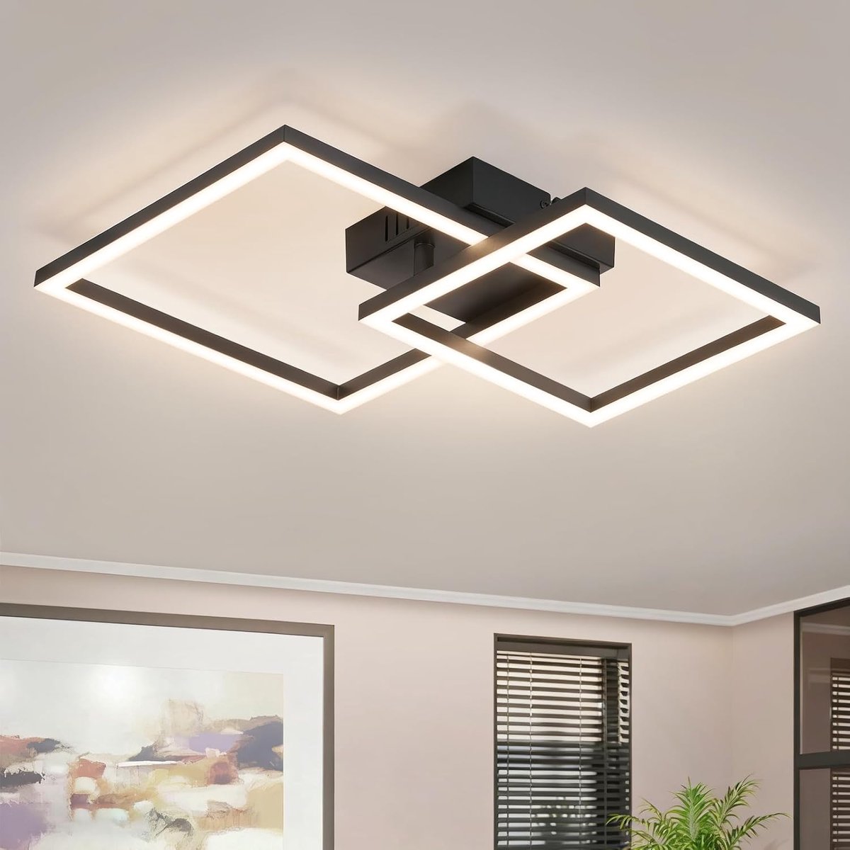 Plafondlamp LED plafondlamp keuken 20W zwarte slaapkamerlamp