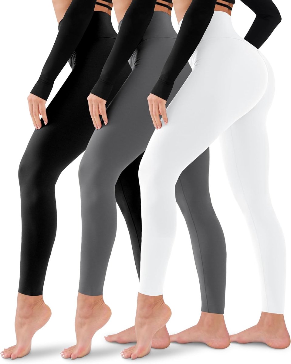 Leggings for Women-No See-Through High Waisted Tummy Control Yoga Pants Workout Running Legging Small-Medium