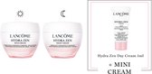 Lancôme Hydra Zen 2-Step Hydraterende Moisturizer Skincare Routine: Dagcreme | Nachtcreme + Cadeau - Hydra Zen Rich Cream Dagcreme 50ml & Hydra Zen Nachtcreme 50ml + Hydra Zen Dagcreme 5ml Cadeau
