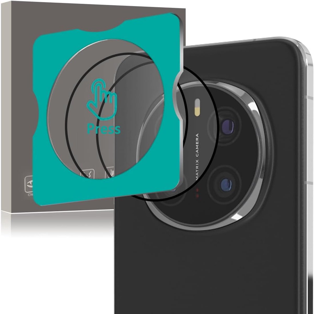 2 stuks voor Honor Magic 7 Pro, gepantserd glas, camerabescherming, 9H hardheid, gehard glas, anti-kras pantserbescherming, beschermglas, hoesvriendelijk, HD heldere beschermfolie voor de