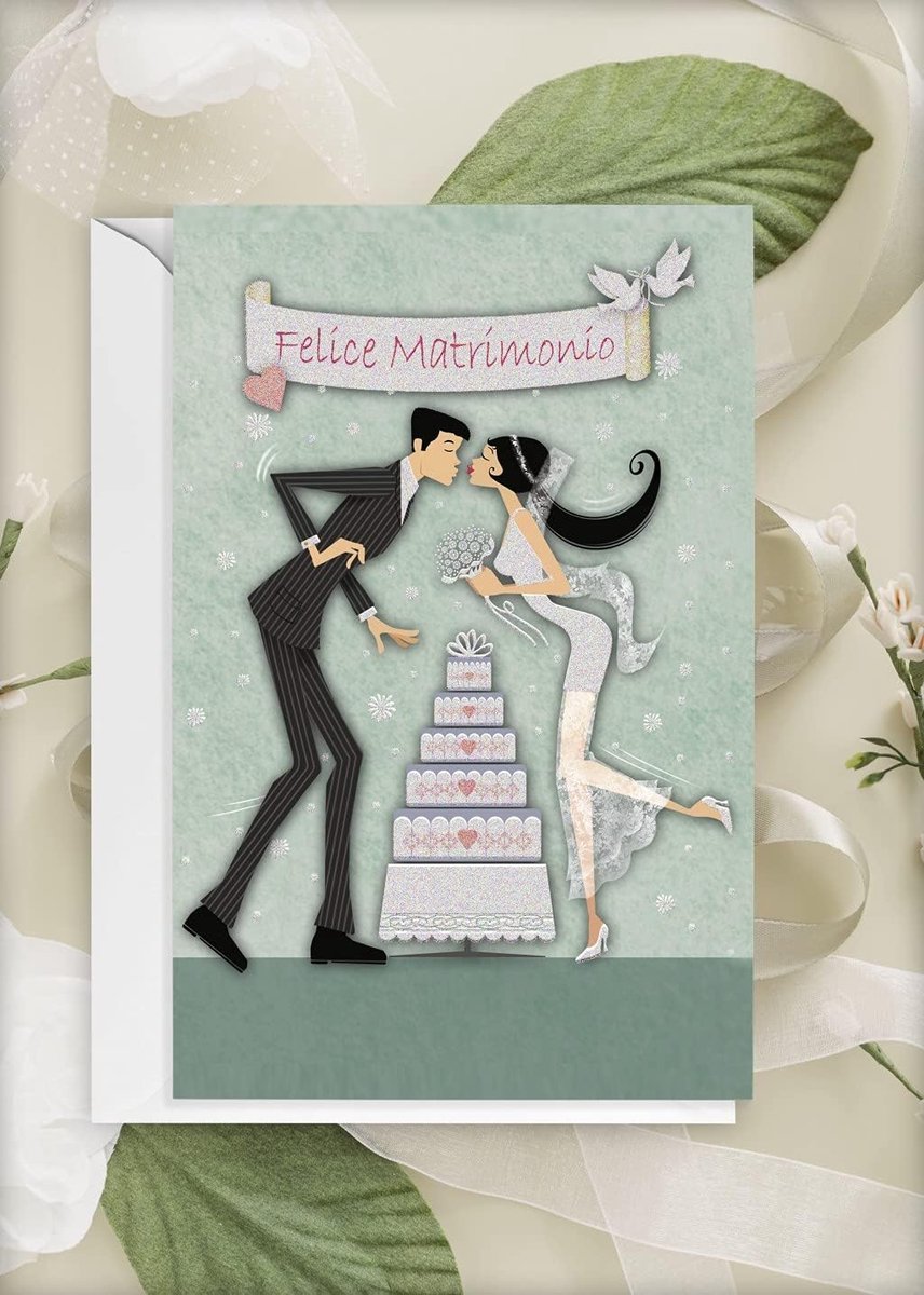 "Happy Hochzeit" bedrukt (offset - kus)