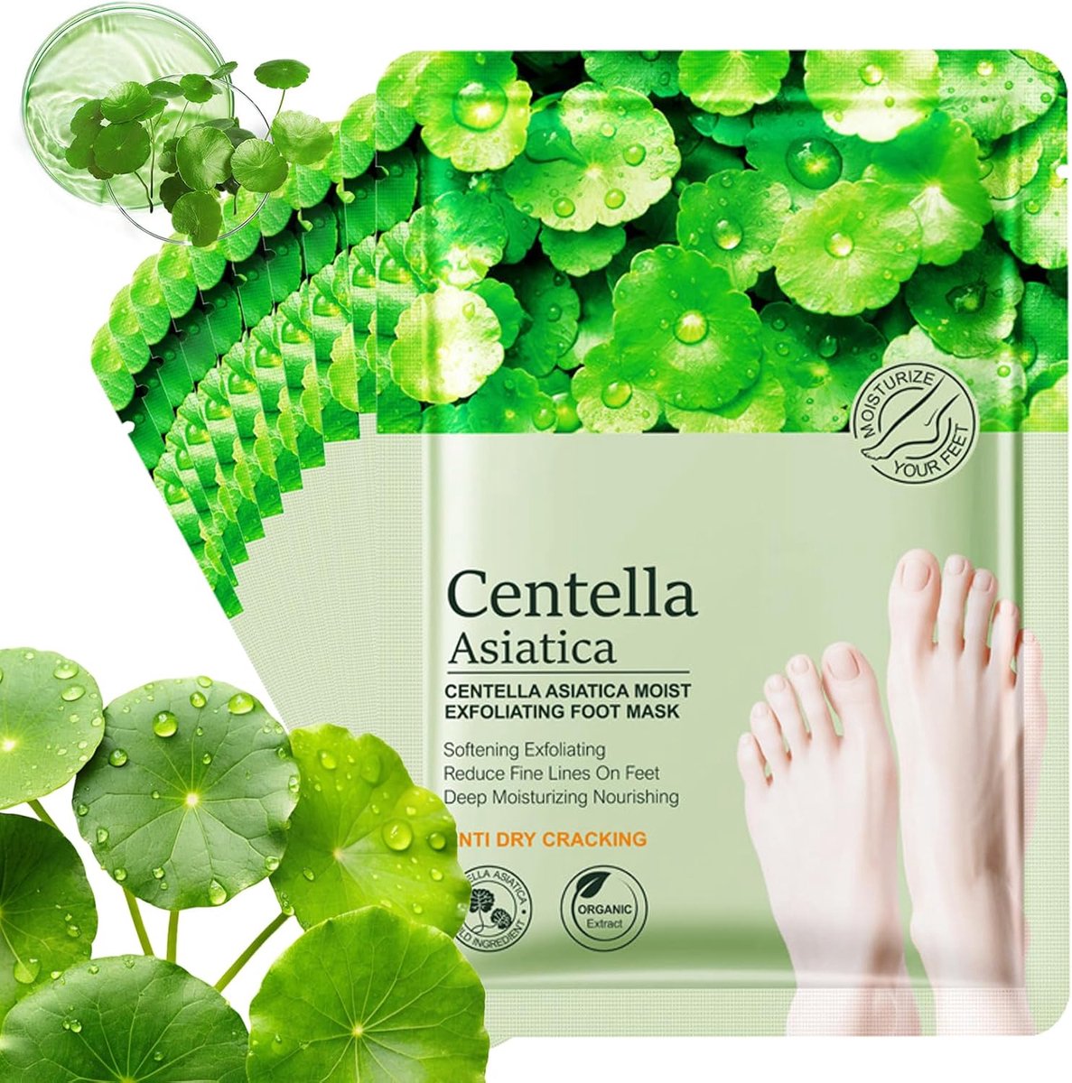10 paar Centella Asiatica voetmaskers