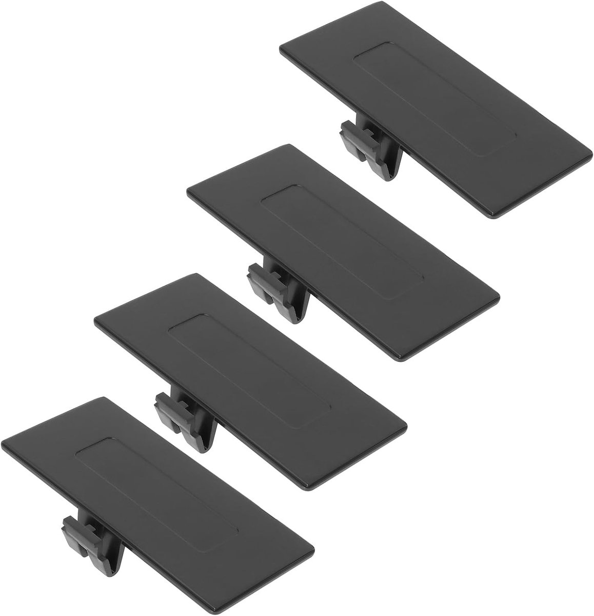 4 stuks batterij deur cover deksel achterdeur Cace vervanging compatibel met Nintendo Game Boy Pocket GBP System Console (zwart)