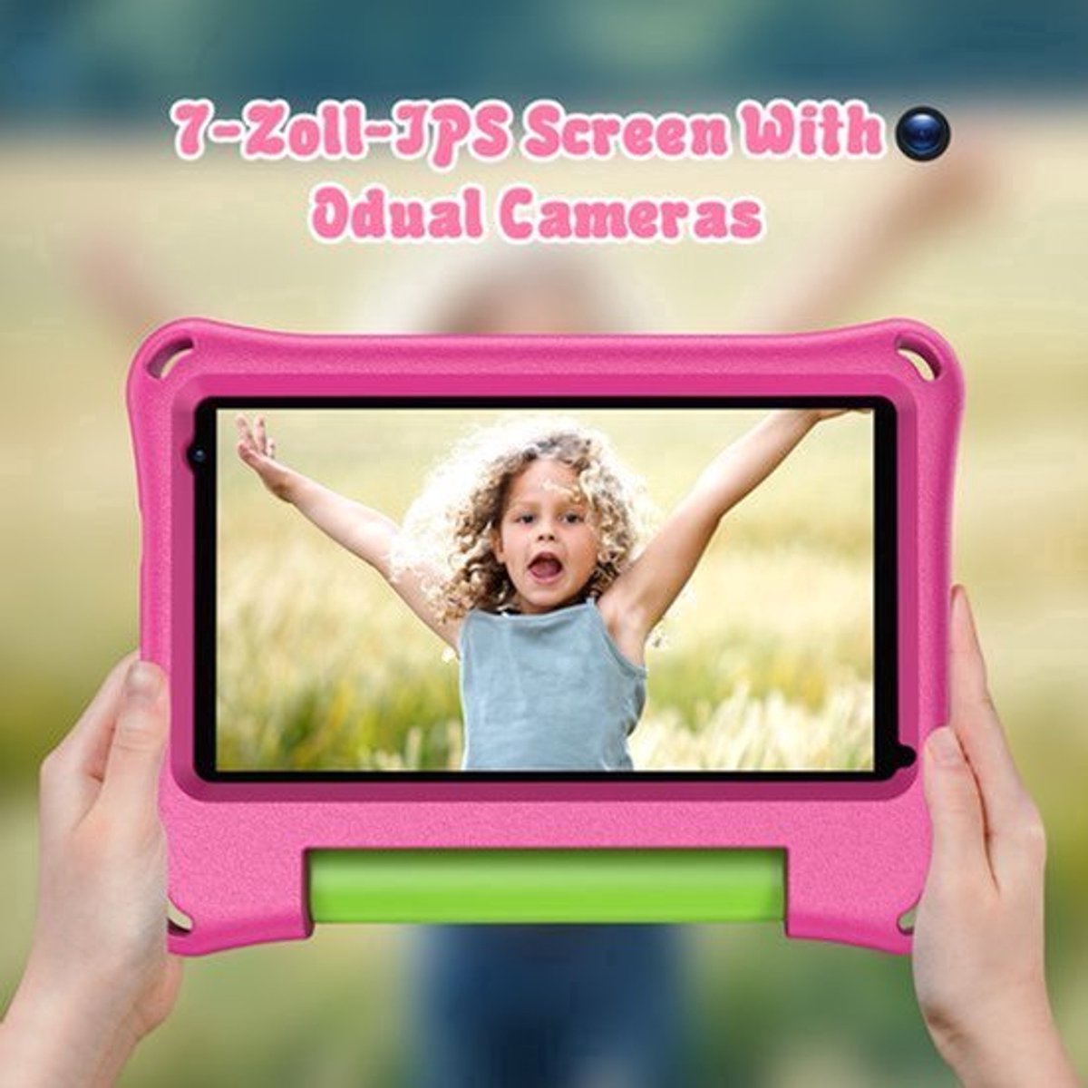 Kindertablet 7 Inch - 2 GB RAM - 32 GB Opslag - Android OS - WiFi Verbinding - Dubbele Camera - Kindveiligheid