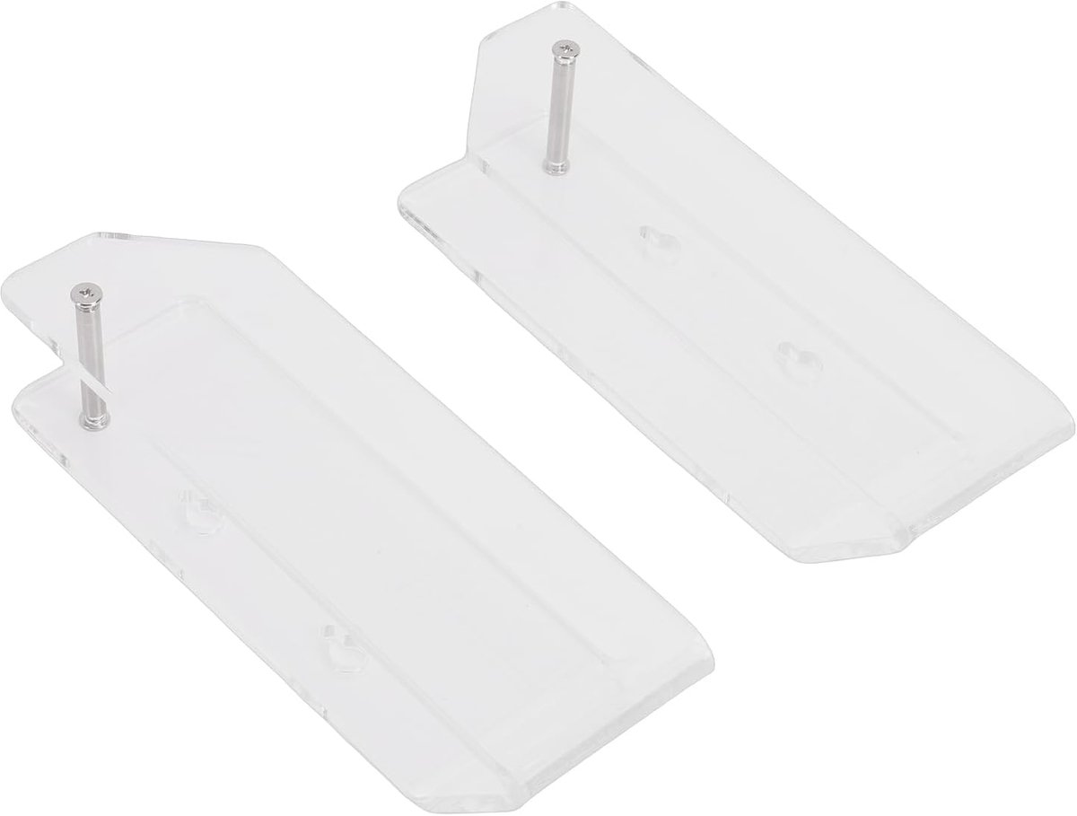 Transparant Acryl Standaard, Ruimtebesparend Onder Bureau en aan de Muur Gemonteerd met Kabelgleuven voor,Switch, Oppervlak