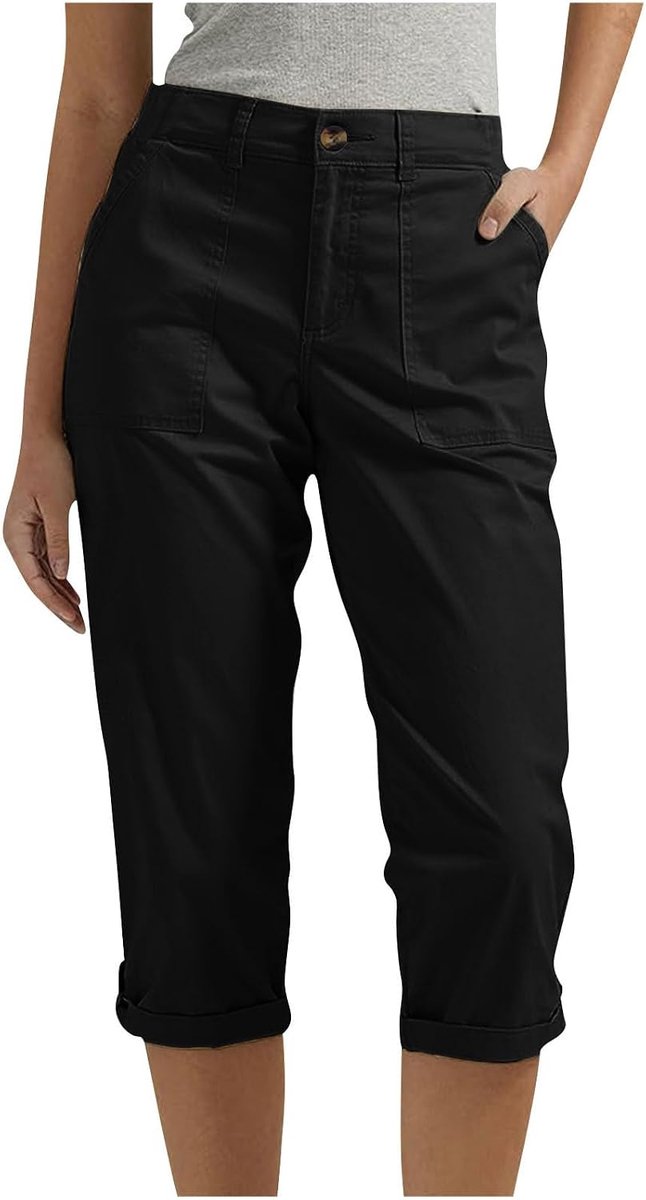 Broek Dames Zomer Brede Hoge Taille Vloeiend Recht Katoen Chic Strand Bohemian Losse Casual Lichtgewicht met Zakken Mode A65