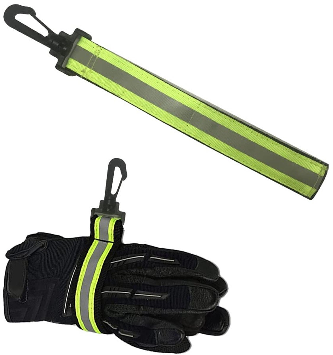 Handschoenhouder - Carabiner - Beschermende handschoenhouder - Voor het ophangen van hoed, masker of handdoek - 1 stuk