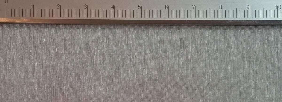 Draadgaas met 0,1 mm maaswijdte, 0,065 mm Draaddikte. 2 m x 1 m