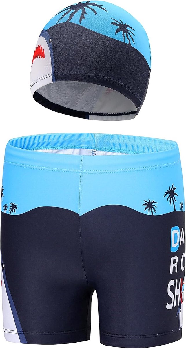 Zwembroek voor jongens met badmutsen, anti-uv, voor kinderen, voor zwembad, strand