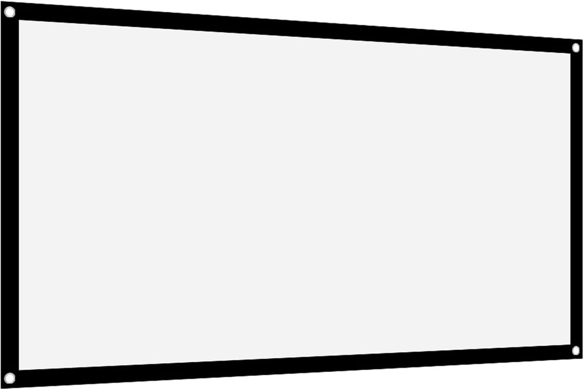 Projectiescherm 72 inch - dik polyester - draagbaar - niet-vouwbaar - geschikt voor thuisbioscoop