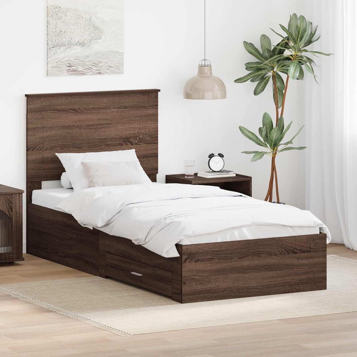Bewerkt Hout Modern Stijlvol 75x190 cm Eikenkleur