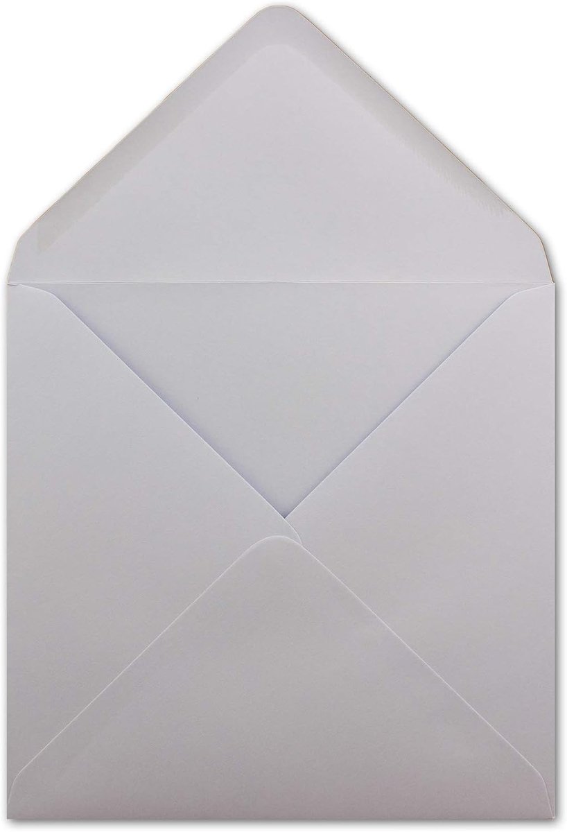 Serie - vierkante enveloppen - afmetingen: 155 x 155 mm - 100 g/m2 - natte kleeflaag met puntenslijper 25 Stück paars